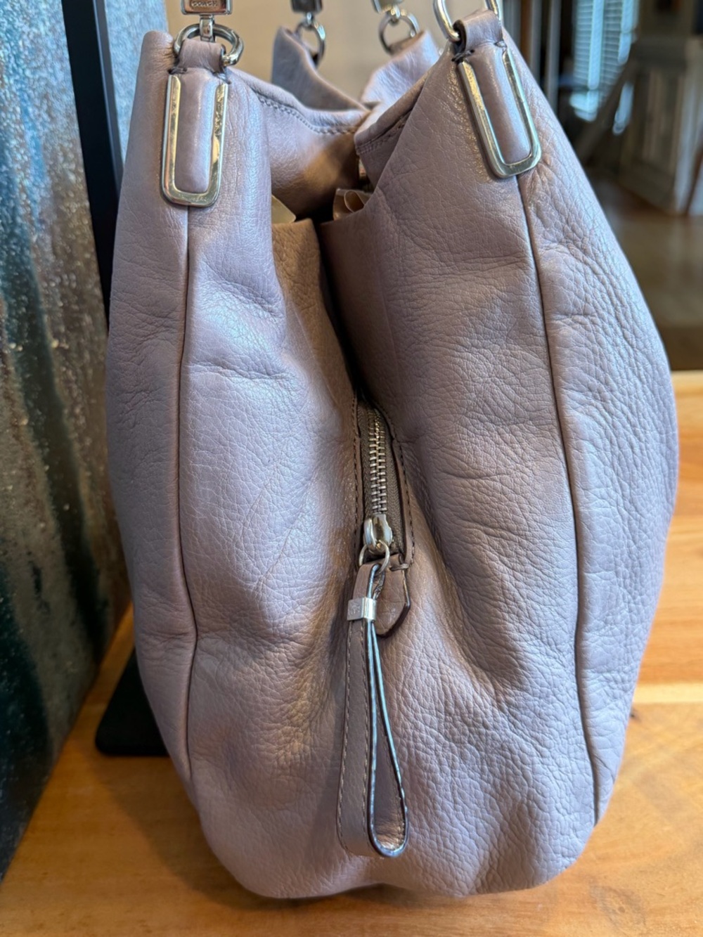 Coach Classic Madison Phoebe Taupe Leather Shoulder Bag 2013 (VGUC) - Picture 13 of 16